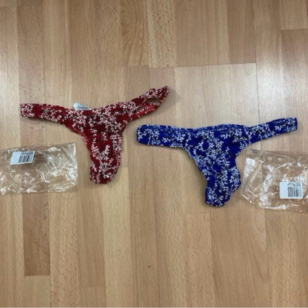 Bundle of 2 Men's Breathable Thong  Bikini Briefs